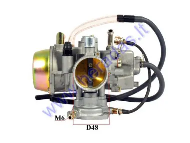 Keturračio motociklo karbiuratorius PD42J 500 cm3 -700 cm3 varikliui