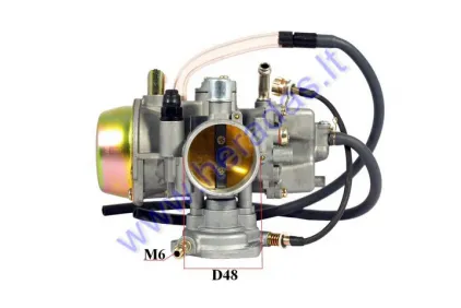 Keturračio motociklo karbiuratorius PD42J 500 cm3 -700 cm3 varikliui