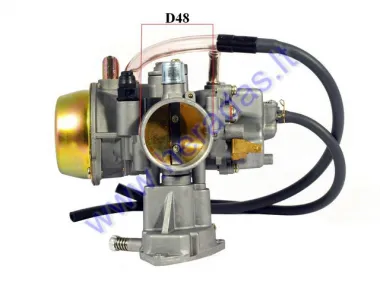 Keturračio motociklo karbiuratorius PD42JA  500 cm3 - 700 cm3 varikliui