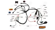 Wiring for quad bike moped fits CHAMP MONTANA