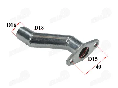 Manifold for a motorized bicycle engine