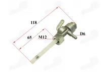 Fuel tap (petcock) with filter screw in fits CHAMP DELTA, CHAMP MONTANA M12