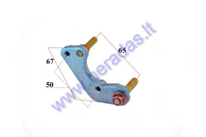 Bracket for front brake caliper motorcycle 70-150cc 51mm