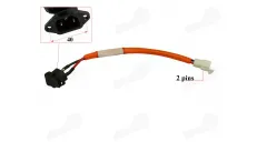 Battery charger socket and wire for electric scooter