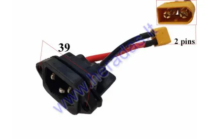 Charging socket with cable for electric scooter CITYCOCO ES8009