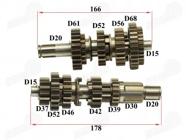 Gearbox gearboxes for motorcycle zongshen cbs300