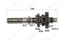 Gearbox 50CC 70CC 120CC 139FMA engine motorcycle moped suitable CHAMP DELTA, CHAMP MONTANA