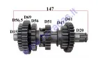 Gearbox shafts for ATV quad bike 250cc ZS 169FMM CB250CC