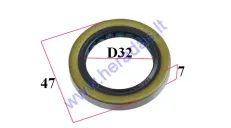 Rear wheel seal for KTM 32/47/7