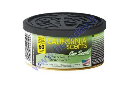 CALIFORNIA SCENTS AIR FRESHENER "BEVERLY HILLS BERGAMOT" 42G