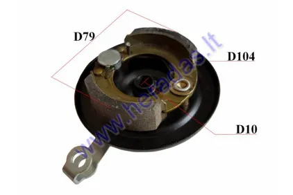LAIKIKLIS BŪGNAS priekinių STABDŽIŲ KALADĖLIŲ MOTOROLERIUI 89mm būgnui su kaladėlėmis