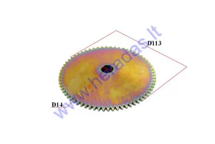 Variator pulley 14mm D113 GY6 4T BARTON, GB MOTORS