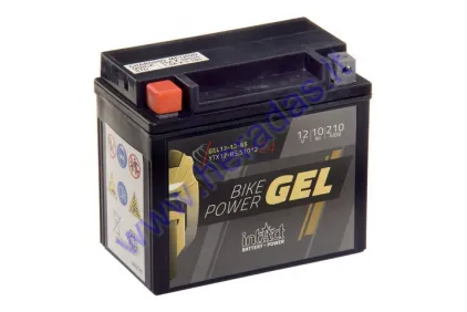 Motorcycle battery 12V 10AH 210A GEL12-12BS YTX12-BS  150x87x132mm Intact