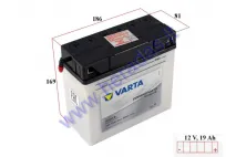 Motorcycle battery 12V 19AH 240A  186X82X171 VARTA 51913