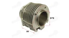 Motociklo Cilindras 78MM MT5 Dnepr MT-5 ir kiti