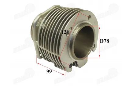 Motociklo Cilindras 78MM MT5 Dnepr MT-5 ir kiti