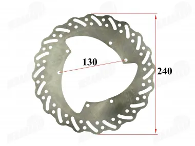 Motociklo galinis stabdžių diskas tinka CRF 240mm Honda CR 125-R CR 250-R CRF 450R