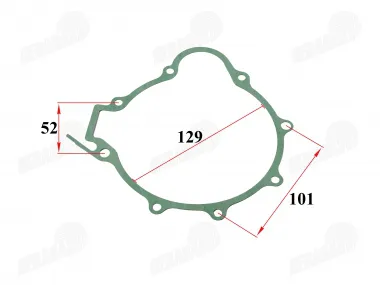 Motociklo generatoriaus dangtelio tarpinė 200-250 cc MTL250  variklio tipas 169FMM tinka MOTOLAND 165FMM 167FMM