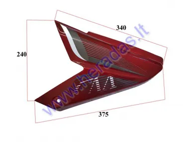 Motociklo, mopedo šoninė kairė  plastikinė apdaila po sėdyne tinka CHAMP MONTANA