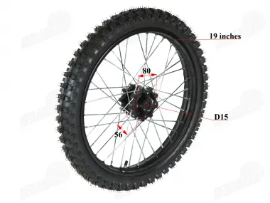 Front wheel of motorcycle 19 inches 150-250cc fits motorcycles  SHINERAY Tire 70/100R19 70/100-R19 1.60x19 15mm axle