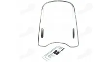 Windshield with mountings universal (plastic) for motorcycle 420MM X 455MM