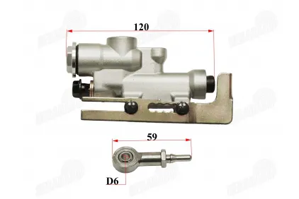 Brake cylinder rear of the motorcycle fits KTM