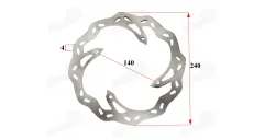 REAR BRAKE DISC FOR MOTORCYCLE, FIT TO MOTOLAND MTL250