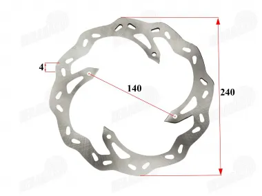 REAR BRAKE DISC FOR MOTORCYCLE, FIT TO MOTOLAND MTL250