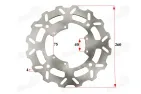 FRONT BRAKE DISC FOR MOTORCYCLE , FIT TO MOTOLAND MTL250