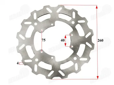 FRONT BRAKE DISC FOR MOTORCYCLE , FIT TO MOTOLAND MTL250