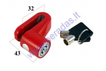 Motorcycle brake disc lock 32mm