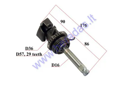 Motorcycle starting mechanism, shaft, pin  200-250 cc MTL250  engine type 165FMM MOTOLAND