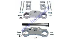 Fork brace clamp set for 125-250cc motorcycles