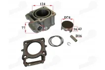 engine cylinder set for motorcycle  ZS-CBS300-E2 Zongshen-cbs250 cbs300