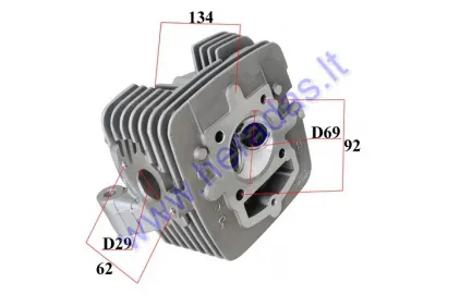 Cylinder head for motorcycle 250 cc air-cooled MTL250 MOTOLAND YINXIANG SHINERAY ENGINE 169FMM D69