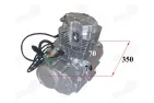 Engine for motorcycle four-stroke 50cc, one cylinder, manual gearbox, 5-speed, foot/electric starter, air cooled fits DB50PRO