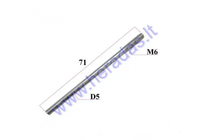 Motorinio dviračio  cilindro smeigė 50- 80cc dvitakčiam varikliui M6x71
