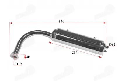 Motorinio dviračio  duslintuvas 80CC