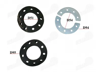 Motorinio dviračio galinės žvaigždutės priveržimo plokštelė su  guma  komplektas 50-80cc