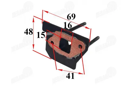 Intake manifold for motorized bicycle 4T 49cc 142F