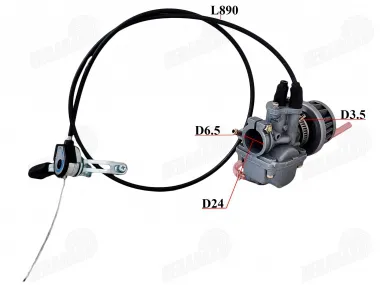 CARBURETOR FOR MOTORIZED BICYCLE 1 CABLE TIUNING