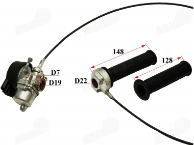 Carburetor for motorized bicycle 50cc 80cc with knobs