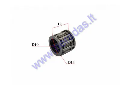 Piston pin bearing for 50cc 2-stroke motorized bicycle