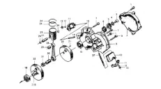 Motorized bicycle engine case cranck shaft  50-80cc