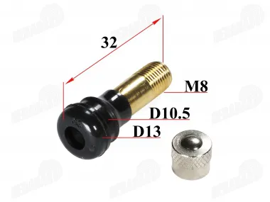 Valve for scooter, motorcycle rim PVR40 32mm