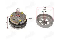 variator clutch with plates for scooter YAMAHA BWS