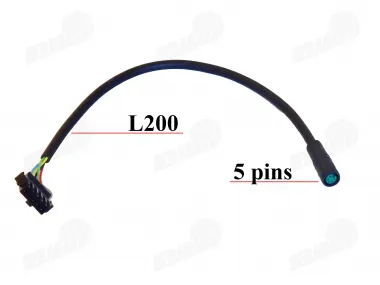 Wire from the brake handle to the controller for wheelchair trailer fits MT03