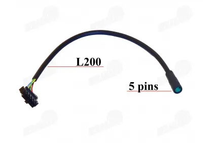 Wire from the brake handle to the controller for wheelchair trailer fits MT03