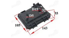 Air filter, housing  142F 144F 4 stroke 49CC  HuaSheng  FOR A FOUR-STROKE MOTOR OF MOTORIZED BICYCLE