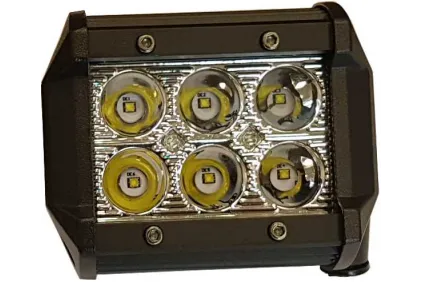 ADDITIONAL high BEAMS 6PCS LED, CE, E9 99x78x63 mm, 18W, 9-30V, CE, E9, 6pcs LED, IP67